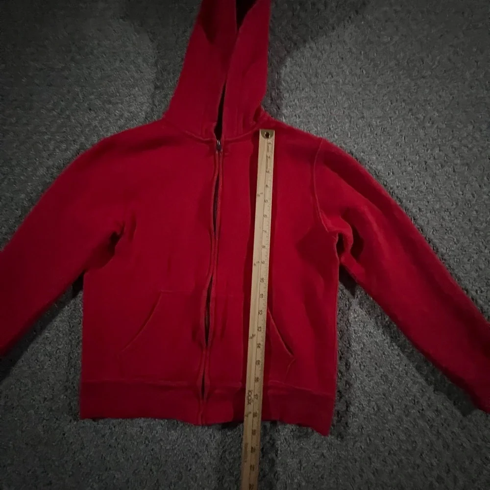 Polo Ralph Lauren Hoodie Boys‎ M 10-12 Red Full Zip Pony Logo Fleece Sweatshirt